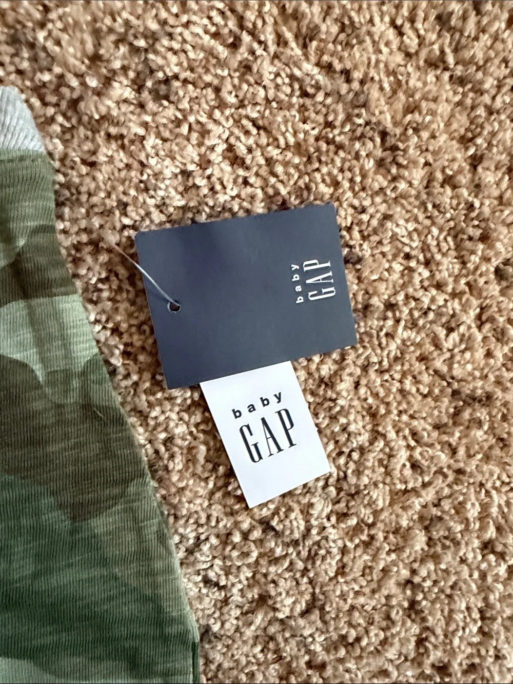 GAP Baby Camouflage Sleeveless Romper in Green